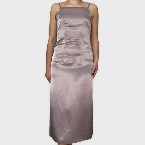 Vintage Dresses Vintage Purple Midi Dress Poshmark